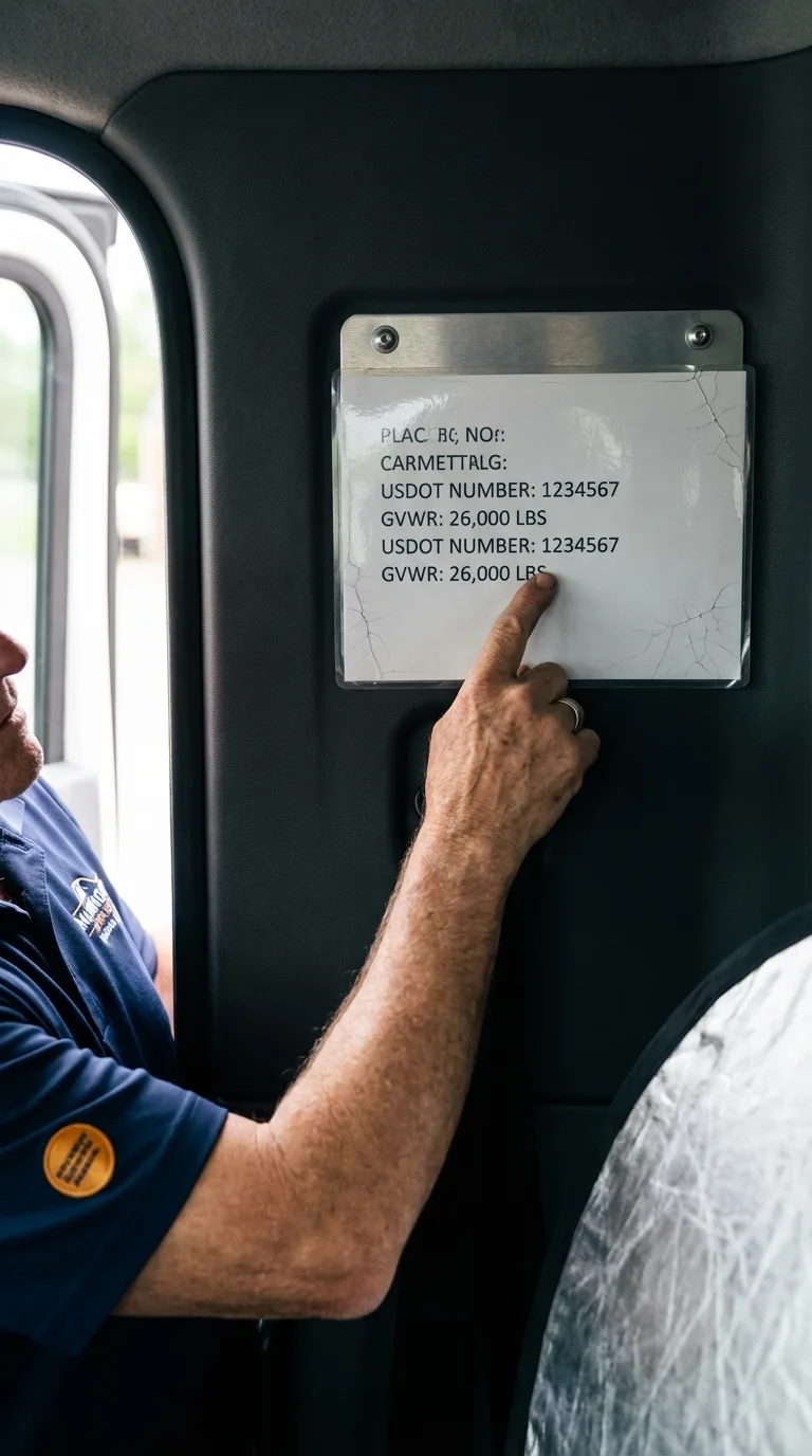 USDOT licensing placard verification in Elgin